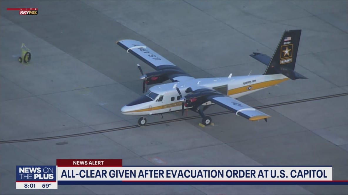All-clear given after evacuation order at US Capitol